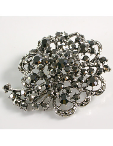 BROSZKA BROSZA DUŻA ROZETA WIENIEC Z KWIAT...