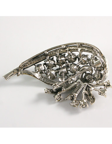 BROSZKA BROSZA RÓG OBFITOŚCI STARE SREBRO...