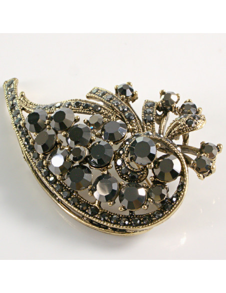 BROSZKA BROSZA RÓG OBFITOŚCI STARE ZŁOTO VINTAGE  LOLITA AKCESORIA