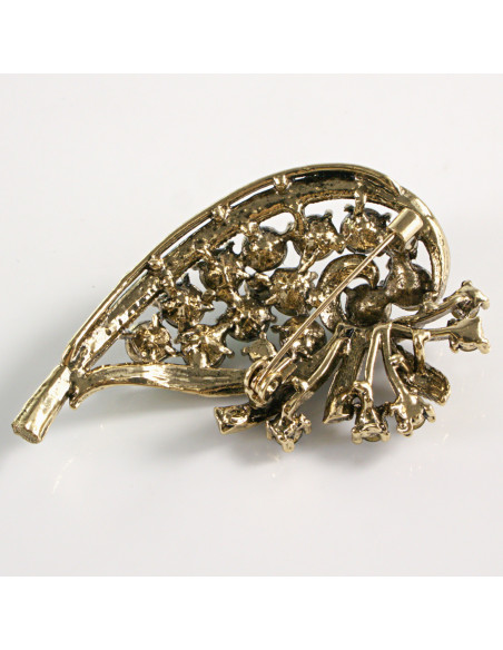 BROSZKA BROSZA RÓG OBFITOŚCI STARE ZŁOTO VINTAGE  LOLITA AKCESORIA