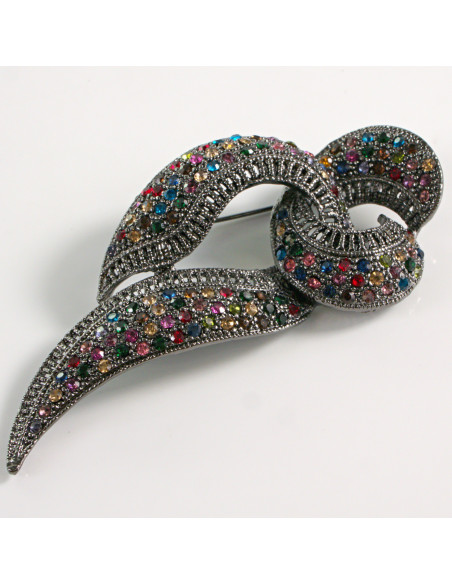 BROSZKA BROSZA ZAWIJAS RÓG OBFITOŚCI MAXI  VINTAGE  LOLITA AKCESORIA