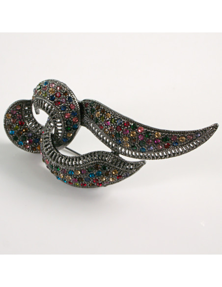 BROSZKA BROSZA ZAWIJAS RÓG OBFITOŚCI MAXI  VINTAGE  LOLITA AKCESORIA