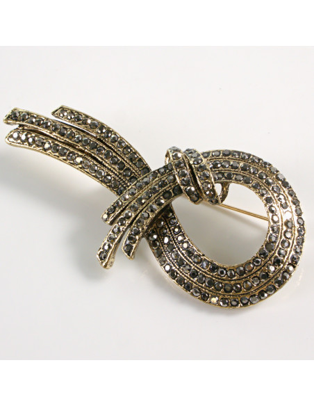 BROSZKA BROSZA  ZAWIJAS RÓG OBFITOŚCI  VINTAGE  LOLITA AKCESORIA