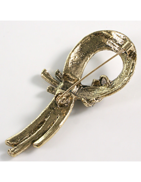 BROSZKA BROSZA  ZAWIJAS RÓG OBFITOŚCI  VINTAGE  LOLITA AKCESORIA