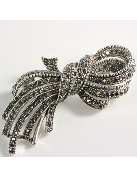 BROSZKA BROSZA  ZAWIJAS KOKARDKA KRAWATKA  VINTAGE  LOLITA AKCESORIA