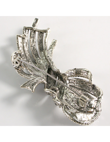 BROSZKA BROSZA  ZAWIJAS KOKARDKA KRAWATKA  VINTAGE  LOLITA AKCESORIA