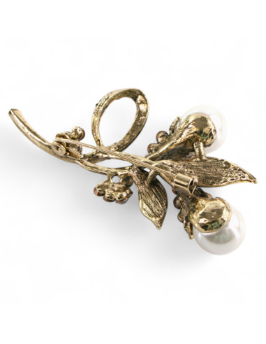 Broszka Brosza KWIAT PERŁOWE PĄKI Lolita...