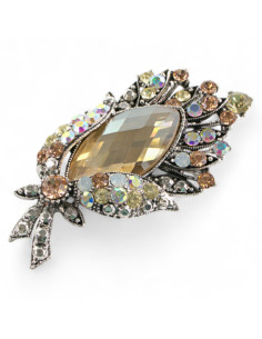 Klasyczna Broszka Brosza Wiktoriańska stare srebro Lolita... 2