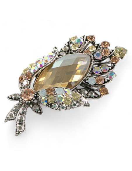 Klasyczna Broszka Brosza Wiktoriańska stare srebro Lolita Accessories