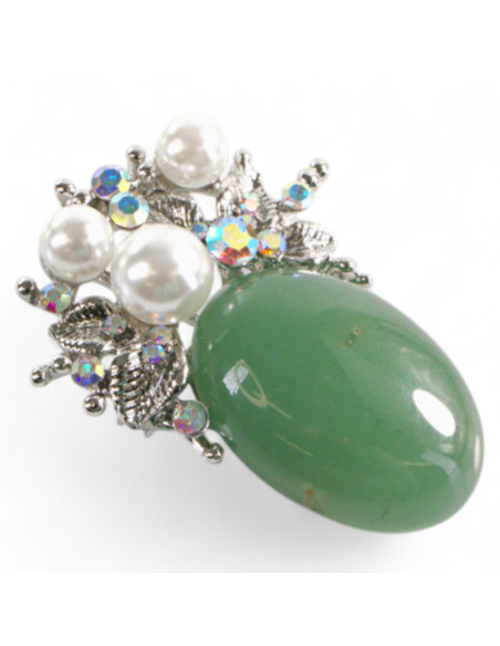 Broszka Brosza Zielona Oliwka z "Koroną" Lolita Accessories