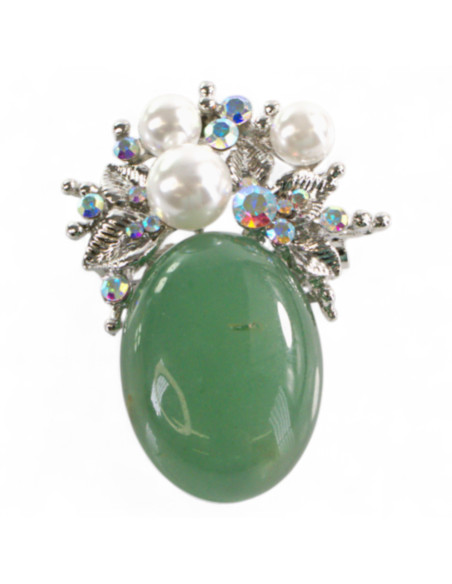 Broszka Brosza Zielona Oliwka z "Koroną" Lolita Accessories