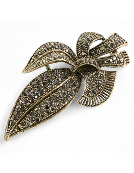 Klasyczna Broszka Brosza stare złoto Lolita Accessories