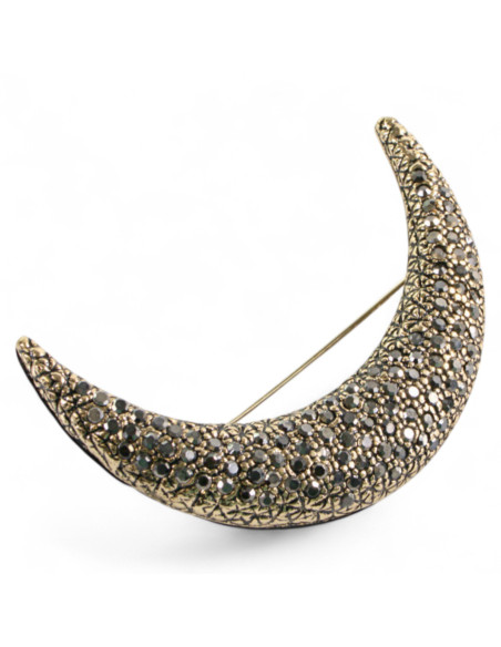 Broszka Brosza Księżyc Lolita Accessories stare złoto