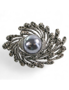 Broszka Brosza Galeryjna Gniazdo z Perłą Lolita Accessories 2