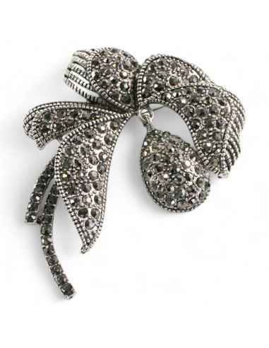 Klasyczna Broszka Brosza stare srebro Lolita Accessories