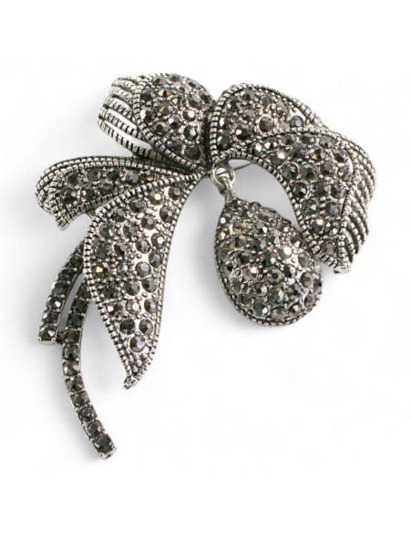 Klasyczna Broszka Brosza stare srebro Lolita Accessories