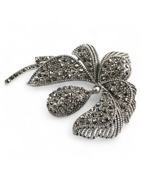 Klasyczna Broszka Brosza stare srebro Lolita Accessories