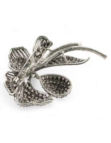 Klasyczna Broszka Brosza stare srebro Lolita...