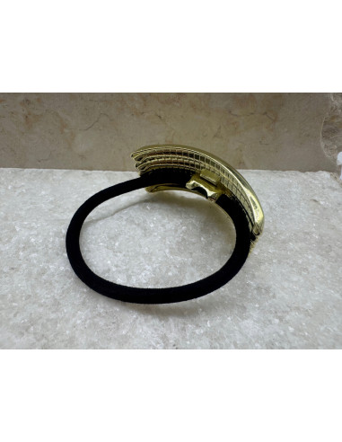 Gumka do włosów HAIR CUFF Z METALOWA PÓŁOBRĘCZ...