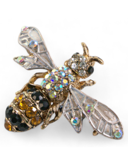 Broszka Medalion ozdobna Lolita Accessories Mucha z kamieniami