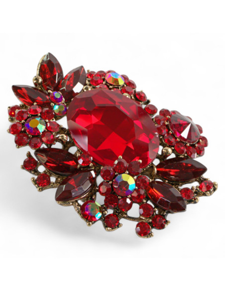 Broszka Brosza MEDALION Kamienie Lolita Accessories Przypinka Ozdobna