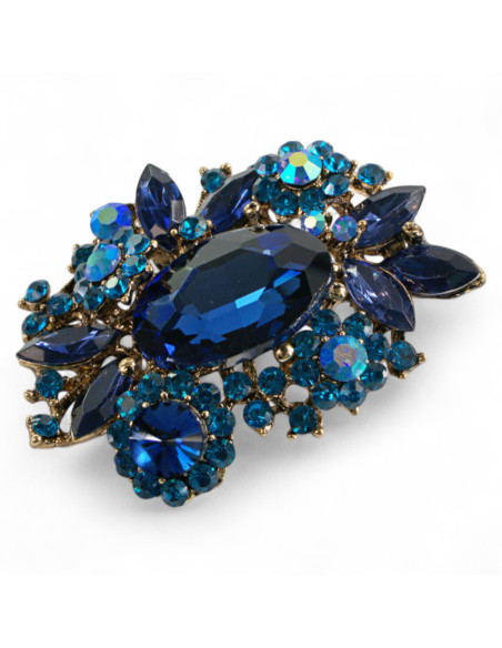 Broszka Brosza MEDALION Kamienie Lolita Accessories Przypinka Ozdobna