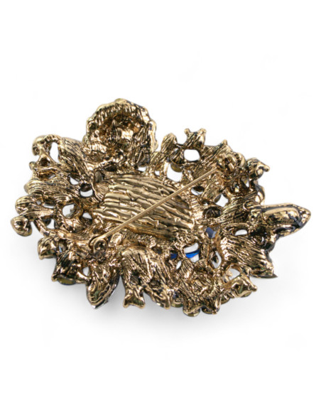 Broszka Brosza MEDALION Kamienie Lolita Accessories Przypinka Ozdobna