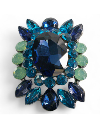 Broszka Brosza MEDALION Kamienie Lolita Accessories Przypinka Ozdobna