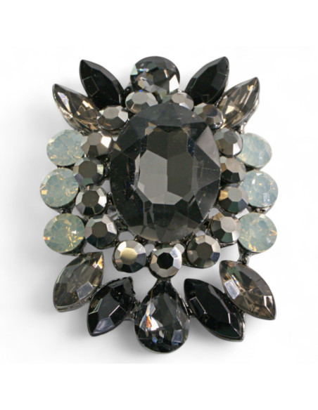 Broszka Brosza MEDALION Kamienie Lolita Accessories Przypinka Ozdobna