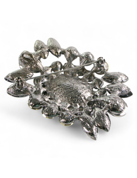 Broszka Brosza MEDALION Kamienie Lolita Accessories Przypinka Ozdobna