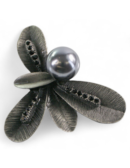 Broszka Brosza "BUKIET" z PERŁĄ Lolita Accessories Przypinka Ozdobna