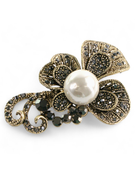 Broszka Brosza "BUKIET" z PERŁĄ Lolita Accessories Przypinka Ozdobna