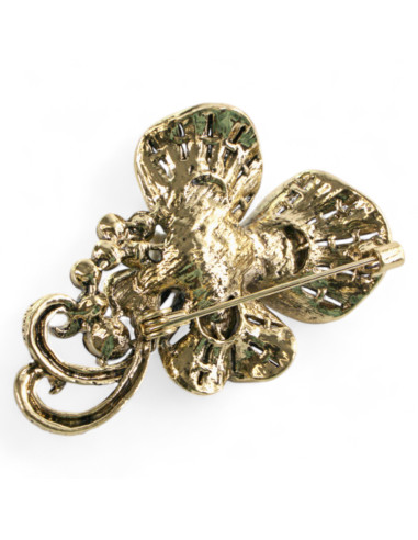 Broszka Brosza "BUKIET" z PERŁĄ Lolita...