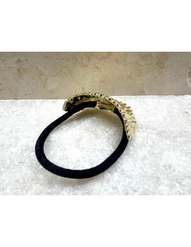 Gumka do włosów HAIR CUFF Z METALOWA PÓŁOBRĘCZ...