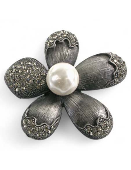 Broszka Brosza "KWIATEK " z PERŁĄ Lolita Accessories Przypinka Ozdobna