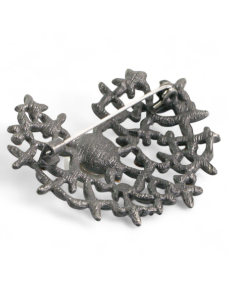 Broszka Brosza "KWIATKI " z PERŁAMI Lolita Accessories Przypinka Ozdobna