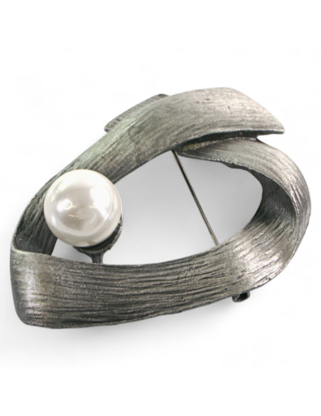 Broszka Brosza "Wstążka"z PERŁĄ Lolita Accessories Przypinka Ozdobna