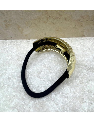 Gumka do włosów HAIR CUFF Z METALOWA PÓŁOBRĘCZ...