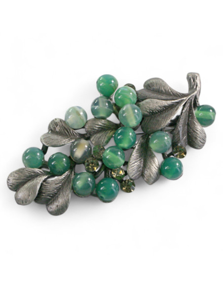 Broszka Brosza Zielone Jagody Lolita Accessories Przypinka Ozdobna