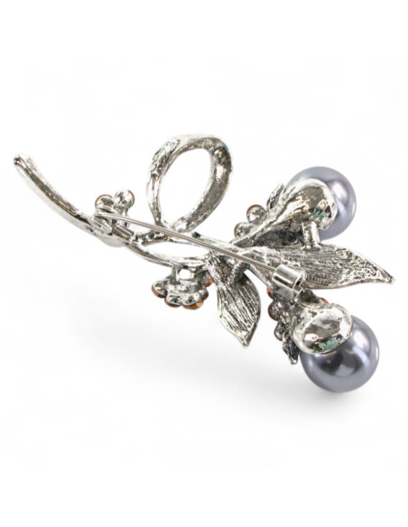 Broszka Brosza WIĄZANKA z PERŁĄ Lolita Accessories Przypinka Ozdobna