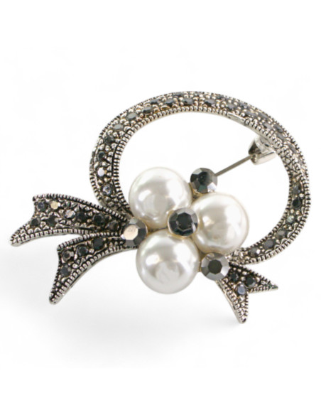 Broszka Brosza "BUKIET" z PERŁĄ Lolita Accessories Przypinka Ozdobna