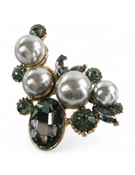 Broszka Brosza z PERŁAMI Lolita Accessories Przypinka Ozdobna