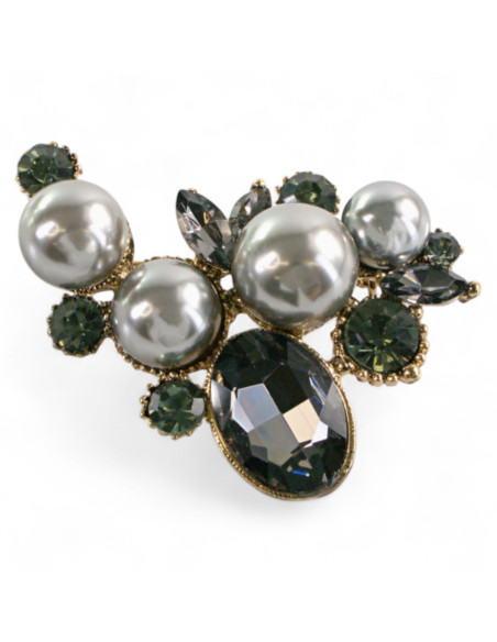 Broszka Brosza z PERŁAMI Lolita Accessories Przypinka Ozdobna