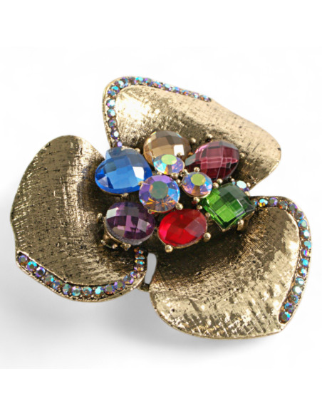 Broszka Brosza KWIAT Kamienie Lolita Accessories Przypinka Ozdobna