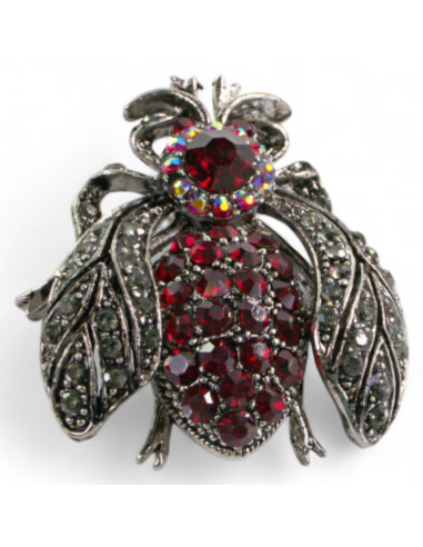 Broszka Brosza CZERWONA MUCHA OWAD Lolita Accessories Przypinka Ozdobna