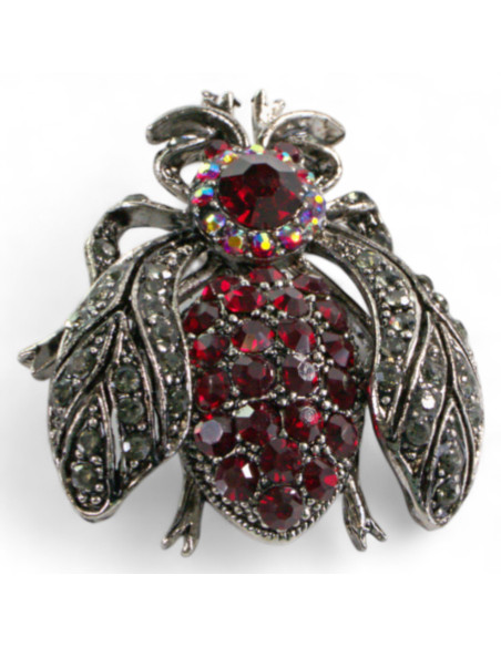 Broszka Brosza CZERWONA MUCHA OWAD Lolita Accessories Przypinka Ozdobna