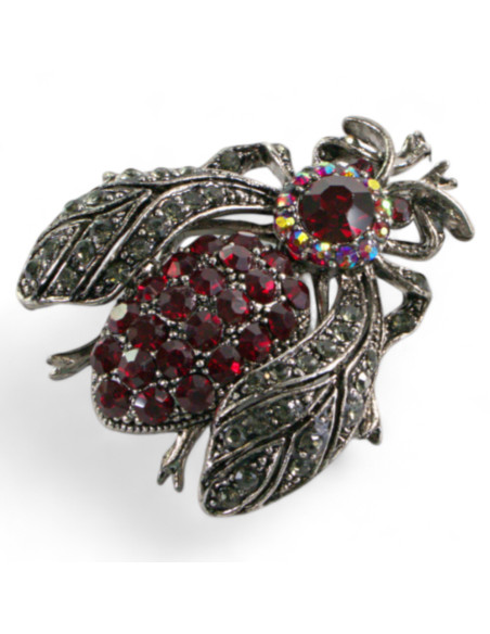 Broszka Brosza CZERWONA MUCHA OWAD Lolita Accessories Przypinka Ozdobna