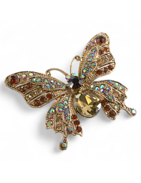 Broszka BROSZA MOTYL z KAMIENIAMI ozdobna Lolita Accessories