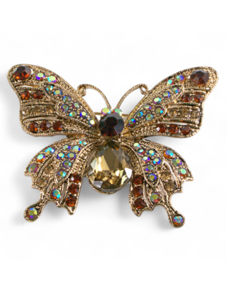 Broszka BROSZA MOTYL z KAMIENIAMI ozdobna Lolita Accessories