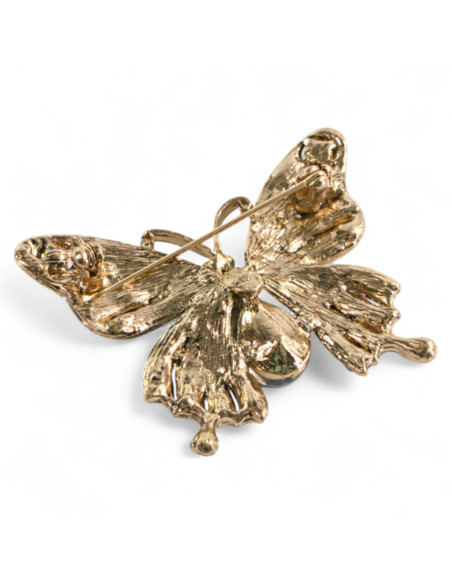 Broszka BROSZA MOTYL z KAMIENIAMI ozdobna Lolita Accessories